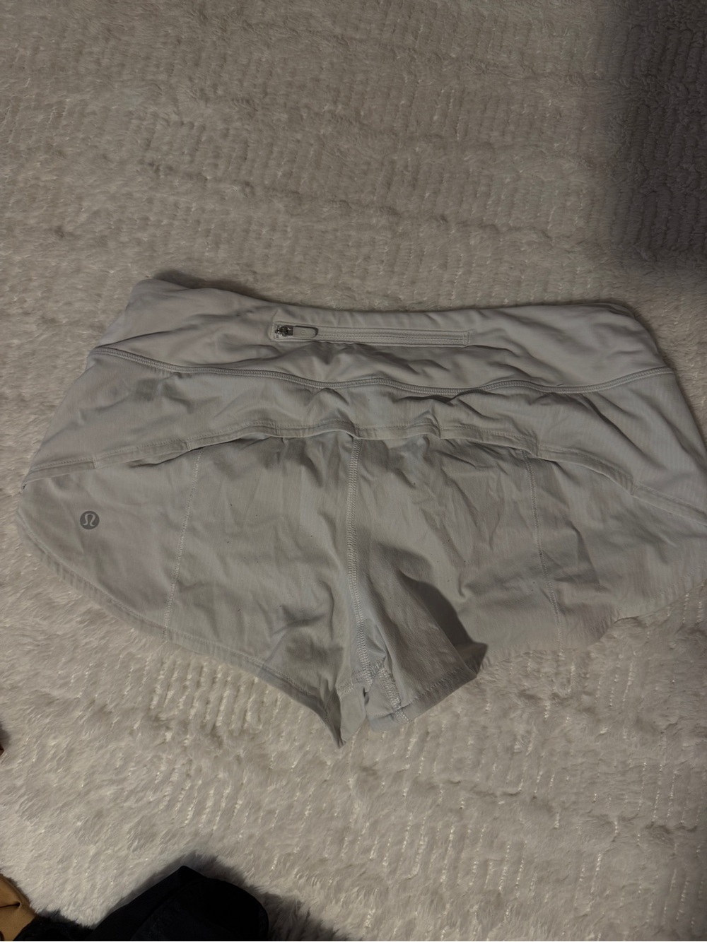 lululemon athletica Light Gray Athletic Running Shorts